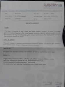 GALL BLADDER STONE CURED WITH HOMEOPATHIC MEDICINES by Dr DEEPAN P SHAH at Dr SHAH's Homeopathy -page 1 of report 